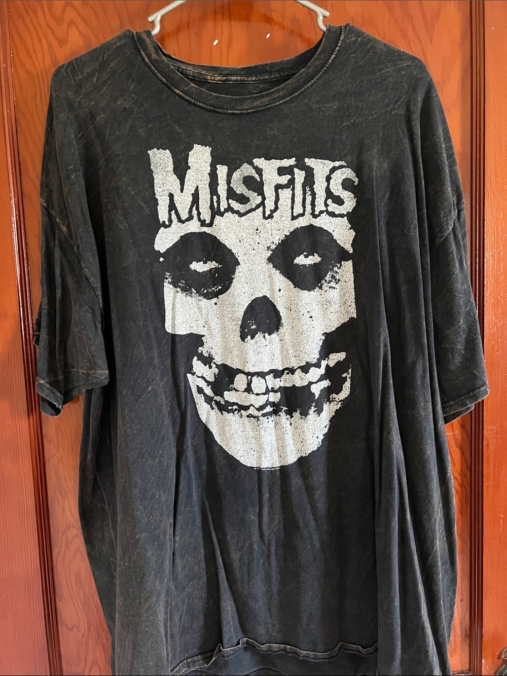 Misfits Crimson Ghost Bleach Distressed Band Tee Punk